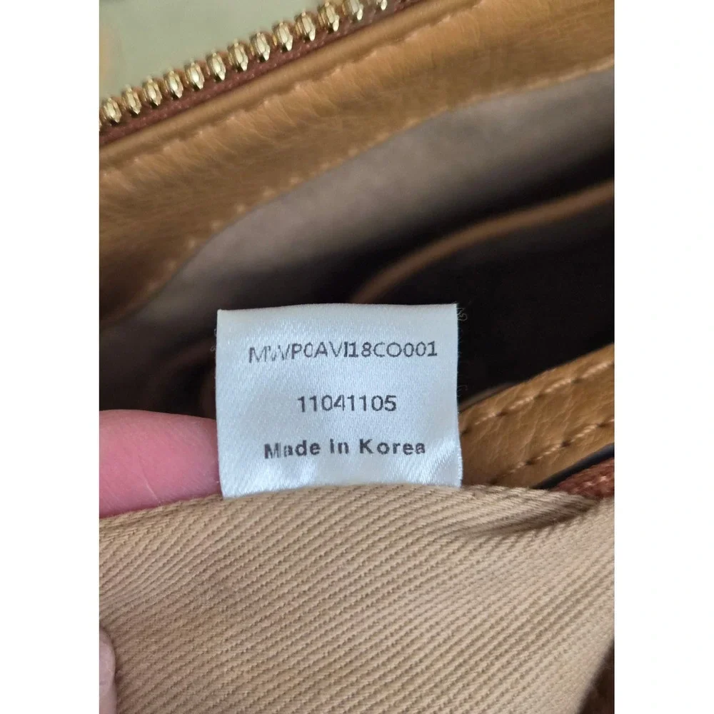 MCM Cognac Visetos Monogram Leather Satchel Crossbody Bag MWP0AVI18CO001 K7975